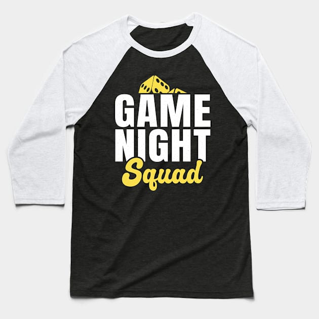 Game night squad Baseball T-Shirt by RusticVintager